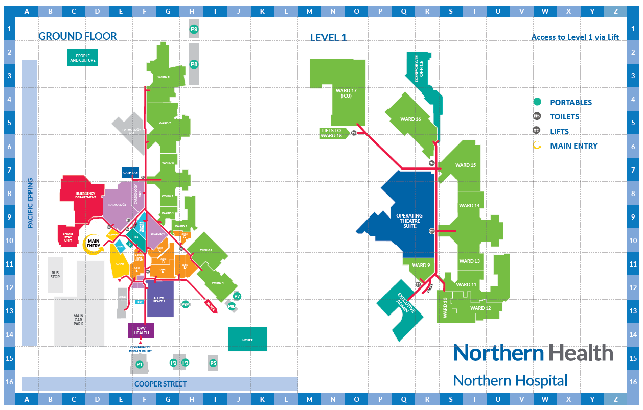 Victoria Hospital Map